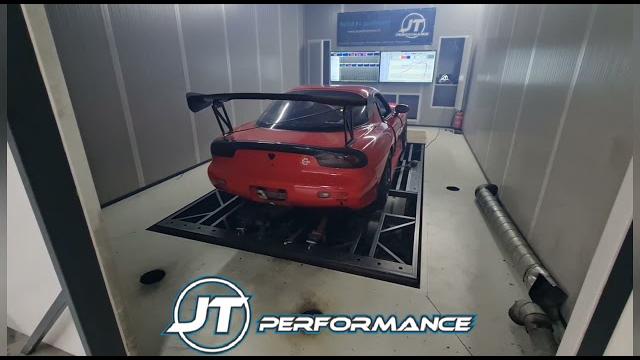 Mazda rx-7 26b na 4-rotor screaming at the dyno. Mazda rx-7 26b na 4-rotor screaming at the dyno.