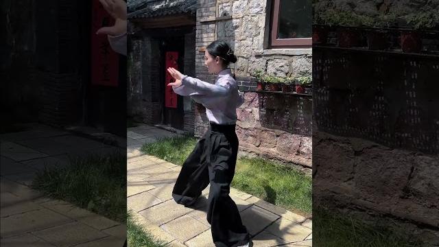 当我打出太极拳时,阁下又如何应对?太极拳 太极沅芷 日常练功 一套动作行云流水 中华武术 当我打出太极拳时,阁下又如何应对?太极拳 太极沅芷 日常练功 一套动作行云流水 中华武术