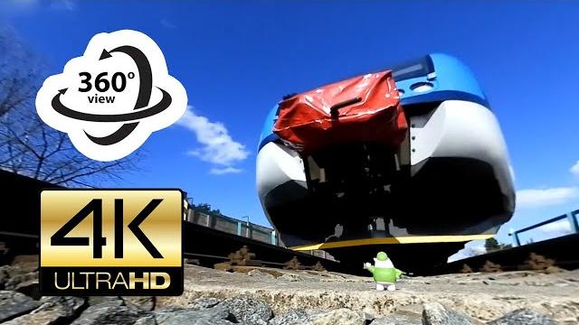 360° camera under local train (4k) virtual reality 360° camera under local train (4k) virtual reality