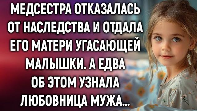 Медсестра отказалась от наследства и отдала его матери угасающей малышки. а едва об этом узнала… Медсестра отказалась от наследства и отдала его матери угасающей малышки. а едва об этом узнала…