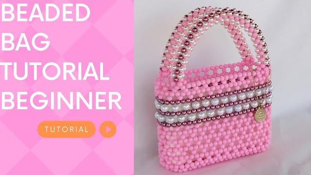 Bead bag making tutorial(beginners friendly) make your own beaded bag/how to make beaded tote bag/ Bead bag making tutorial(beginners friendly) make your own beaded bag/how to make beaded tote bag/