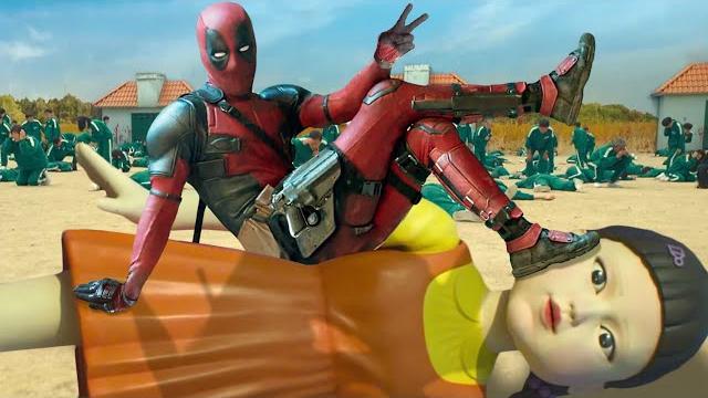Deadpool in squid game Deadpool in squid game