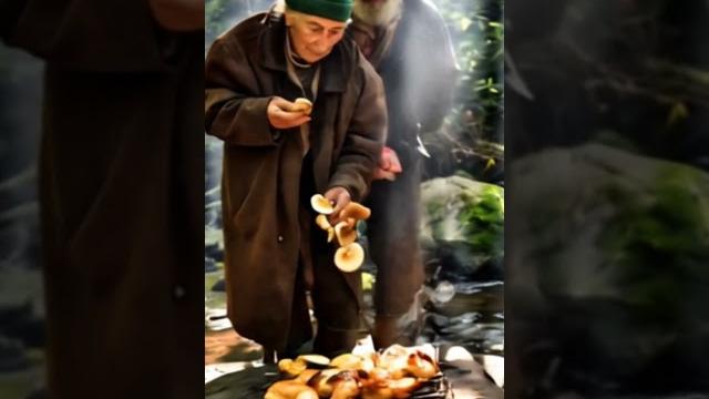 Grandpa and grandma buzy in making their favorite food, roasted chicken. enchanting nature #nation Grandpa and grandma buzy in making their favorite food, roasted chicken. enchanting nature #nation