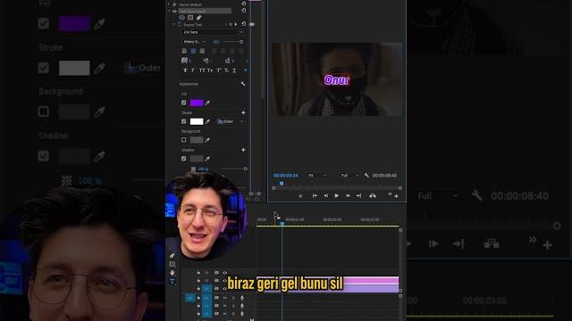 Tek tikla keli̇me efekti̇! #shorts #premierepro Tek tikla keli̇me efekti̇! #shorts #premierepro