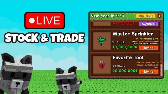 Grow a garden stock and trade 24/7 live Grow a garden stock and trade 24/7 live