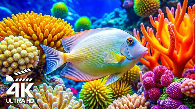 Aquarium 4k video(ultra hd) - amazing beautiful coral reef fish, relaxing sleep meditation music #8 Aquarium 4k video(ultra hd) - amazing beautiful coral reef fish, relaxing sleep meditation music #8