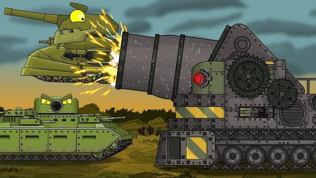 Combat with mortar - cartoons about tanks Combat with mortar - cartoons about tanks