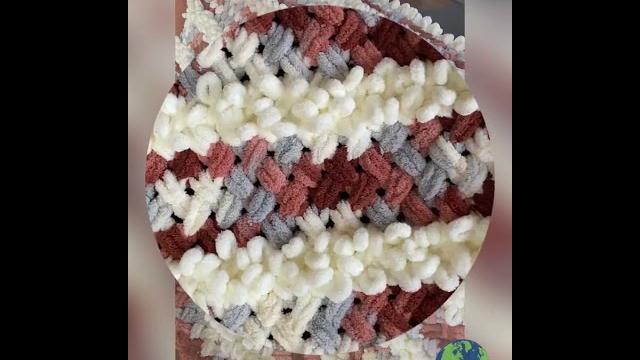 Bernat x's & o's loop blanket Bernat x's & o's loop blanket