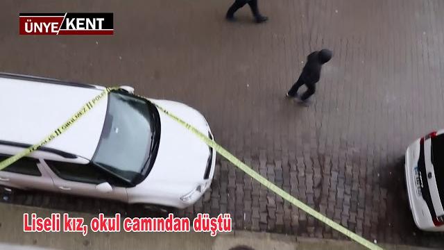 Liseli kız okul camından düştü Liseli kız okul camından düştü