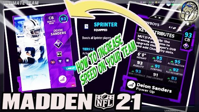 How to increase the speed of your players with training! build your team! madden 21 ultimate team How to increase the speed of your players with training! build your team! madden 21 ultimate team