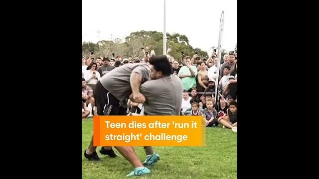 Teen dies after 'run it straight' challenge Teen dies after 'run it straight' challenge