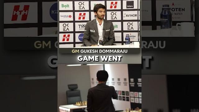 Gukesh on magnus banging the table after his blunder Gukesh on magnus banging the table after his blunder