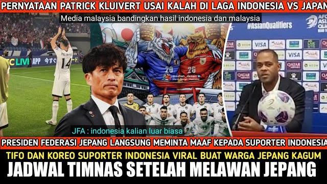 Pelajaran berharga dari jepang‼️tifo suporter indonesia viral di jepang, jadwal timnas selanjutnya Pelajaran berharga dari jepang‼️tifo suporter indonesia viral di jepang, jadwal timnas selanjutnya