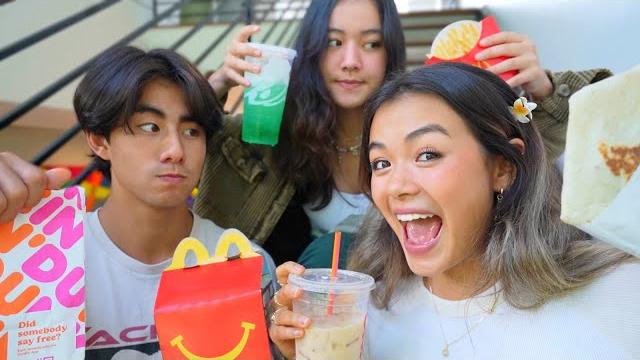 Fast food mukbang with my siblings Fast food mukbang with my siblings