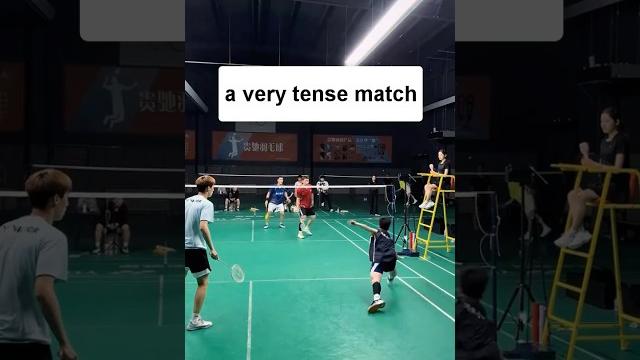 A ball too difficult to defend #badminton A ball too difficult to defend #badminton