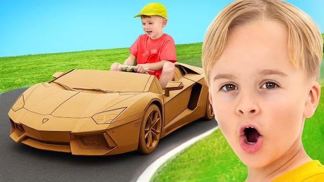 Cardboard cars challenge for kids Cardboard cars challenge for kids
