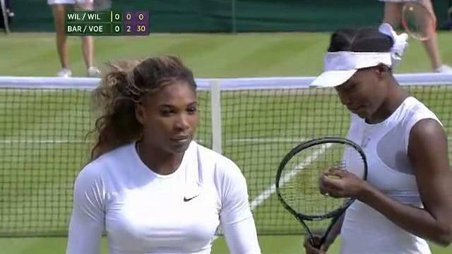 Serena williams forced to withdraw from doubles - wimbledon 2014 Serena williams forced to withdraw from doubles - wimbledon 2014