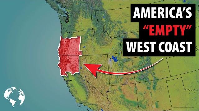 Why so few americans live in this huge area of the west coast Why so few americans live in this huge area of the west coast