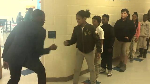 Teacher has incredible handshakes with each student | abc news Teacher has incredible handshakes with each student | abc news