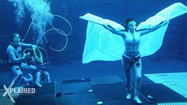Avatar actors intense under water training Avatar actors intense under water training