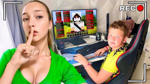 Сестра читера установила скрытую камеру и спалила брата... Сестра читера установила скрытую камеру и спалила брата...