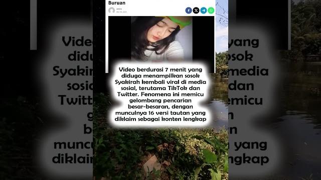 Viral! video 7 menit diduga syakirah bikin netizen heboh #fyo #beritaterkini #kabarindonesiaterkini Viral! video 7 menit diduga syakirah bikin netizen heboh #fyo #beritaterkini #kabarindonesiaterkini
