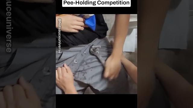 Pee-holding competition Pee-holding competition