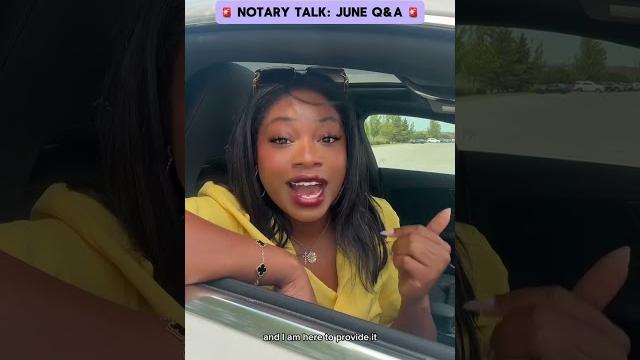 Notary talk: june q&a Notary talk: june q&a