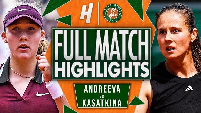 Mirra andreeva vs daria kasatkina - full match highlights - fourth round | roland garros 2025 Mirra andreeva vs daria kasatkina - full match highlights - fourth round | roland garros 2025