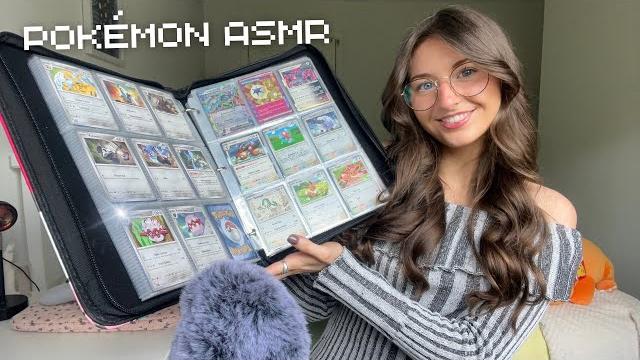 Asmr organise my pokémon cards with me!🪽(card shuffling, page flipping, plastic tapping, whispers) Asmr organise my pokémon cards with me!🪽(card shuffling, page flipping, plastic tapping, whispers)