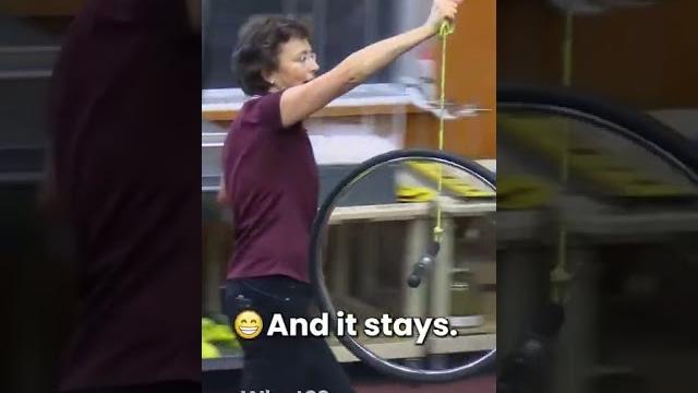 Does the spinning wheel defy gravity? no! it obeys #physics! #funny #fyp #reels #shorts #shortsvideo Does the spinning wheel defy gravity? no! it obeys #physics! #funny #fyp #reels #shorts #shortsvideo