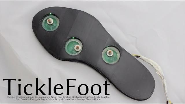 Ticklefoot: design, development and evaluation of a novel foot-tickling mechanism that can evoke... Ticklefoot: design, development and evaluation of a novel foot-tickling mechanism that can evoke...