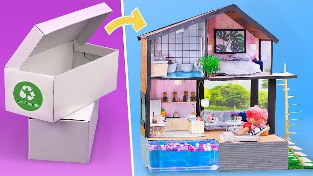 Diy miniature dollhouse in a shoebox Diy miniature dollhouse in a shoebox