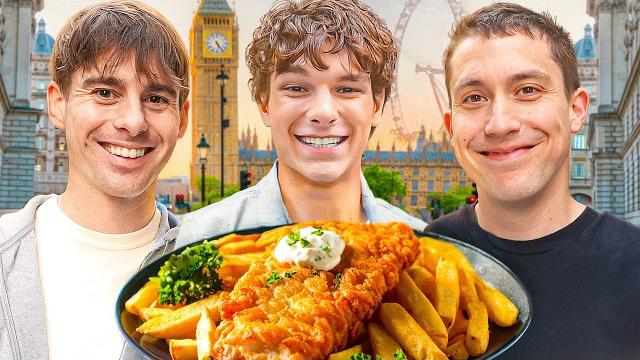 Hollywood star tries fish & chips for the first time Hollywood star tries fish & chips for the first time