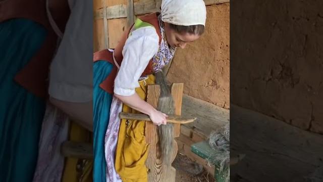 All of the steps for processing #flax. #linen #livinghistory #museum #historic #textiles All of the steps for processing #flax. #linen #livinghistory #museum #historic #textiles