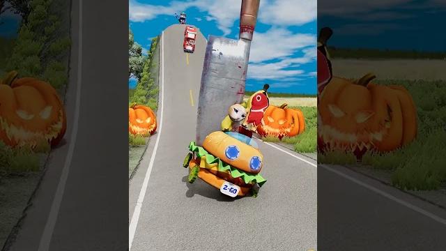 Strange & funny lego cars vs bloody knife in beamng.drive Strange & funny lego cars vs bloody knife in beamng.drive