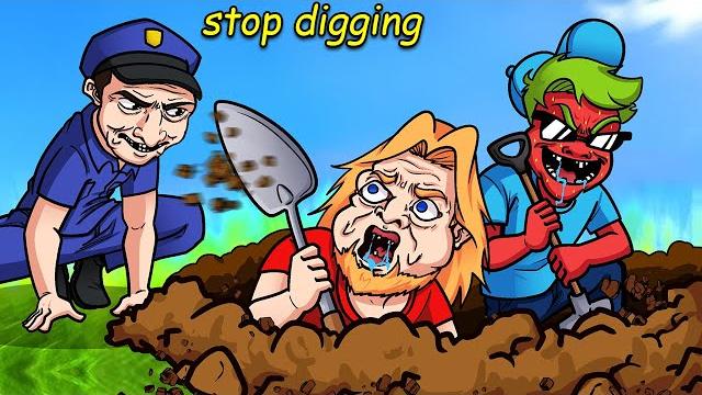 Trolling cops by digging a hole... Trolling cops by digging a hole...