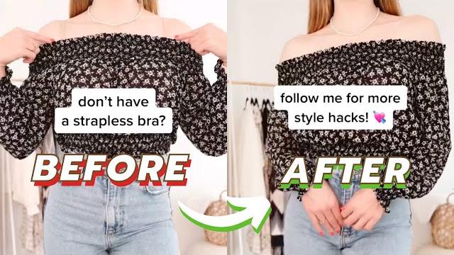 Don't have a strapless bra? #shorts Don't have a strapless bra? #shorts