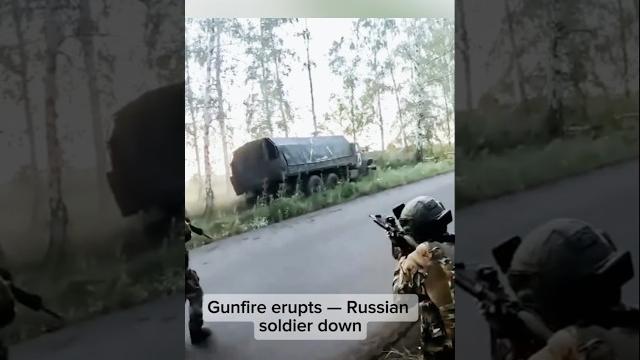 Chechen soldiers ambush russian convoy in belgorod forest Chechen soldiers ambush russian convoy in belgorod forest