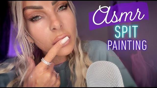 Asmr extremely close up delicate asmr spit painting … but instead spit stippling in a soft whisper Asmr extremely close up delicate asmr spit painting … but instead spit stippling in a soft whisper