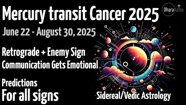 Mercury transit in cancer 2025 | retrograde & long transit | vedic astrology predictions #astrology Mercury transit in cancer 2025 | retrograde & long transit | vedic astrology predictions #astrology