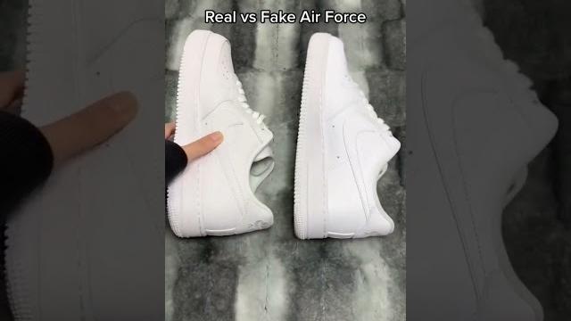 Nike air force 1 ' white ' real vs fake #shorts Nike air force 1 ' white ' real vs fake #shorts