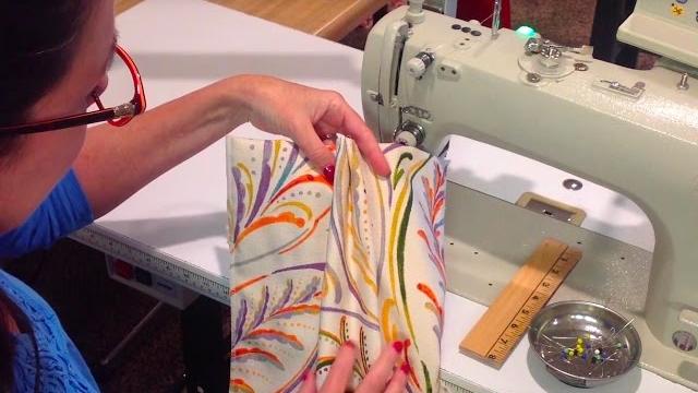 Method share - hidden tacks in pleats Method share - hidden tacks in pleats