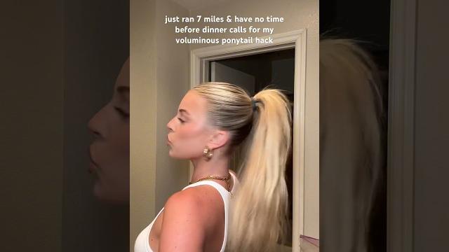 The only way to do a slick back ponytail!! #hairstyle #hairtutorial #ponytail #ponytailhack The only way to do a slick back ponytail!! #hairstyle #hairtutorial #ponytail #ponytailhack