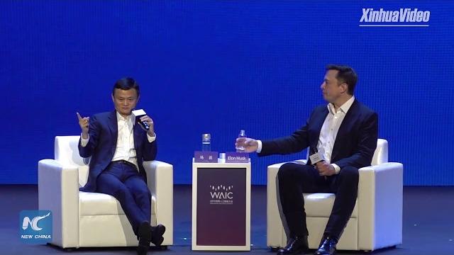 Jack ma and elon musk hold debate in shanghai Jack ma and elon musk hold debate in shanghai