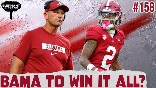 Alabama favored to win cfb natty! | crimson tide football podcast | elephant in the room ep. 158 Alabama favored to win cfb natty! | crimson tide football podcast | elephant in the room ep. 158