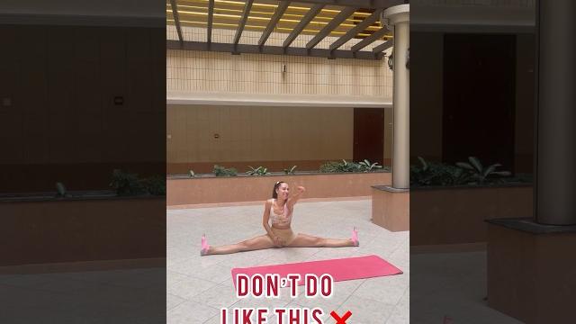 Middle split tutorial! #stretching #tips #flexibility Middle split tutorial! #stretching #tips #flexibility