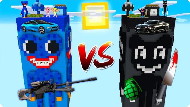 Чанк хагги вагги против чанка мультяшного кота в майнкрафт троллинг minecraft шеди леска и нубик Чанк хагги вагги против чанка мультяшного кота в майнкрафт троллинг minecraft шеди леска и нубик