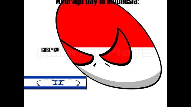 Average day in indonesia #countryballs #memes #indonesia Average day in indonesia #countryballs #memes #indonesia