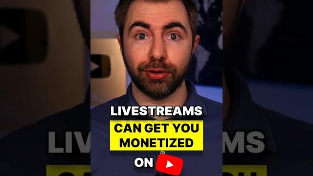 Using live streams to get monetized on youtube Using live streams to get monetized on youtube